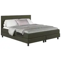 MID.YOU AMERICKÁ POSTEL, 180/200 cm, tmavě zelená