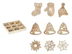 Ozdoby dřevěné set mix 27ks