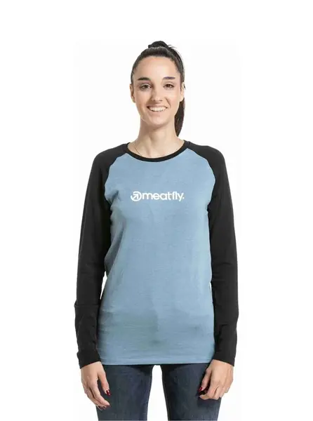 Meatfly dámské merino tričko Grace Cloud / Back | Růžová | Velikost XS