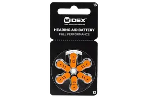 WIDEX Baterie do naslouchadel 13, 6 ks