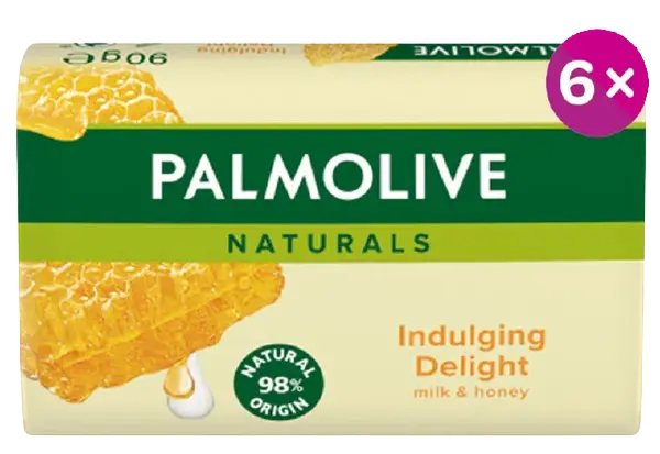 PALMOLIVE mýdlo Naturals Milk & Honey 6 x 90 g