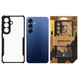 Zadní kryt Tactical Quantum Stealth pro Samsung Galaxy S26, transparentní černá