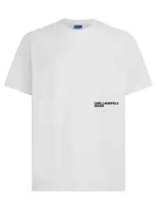 KARL LAGERFELD JEANS Tričko  čierna / biela