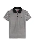 Tommy Jeans Tričko 'ESSENTIAL'  čierna / biela