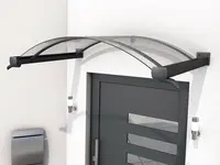 Vchodová strieška GUTTAVORDACH BV/B 200 x 90 cm čierna / číra GU7210466