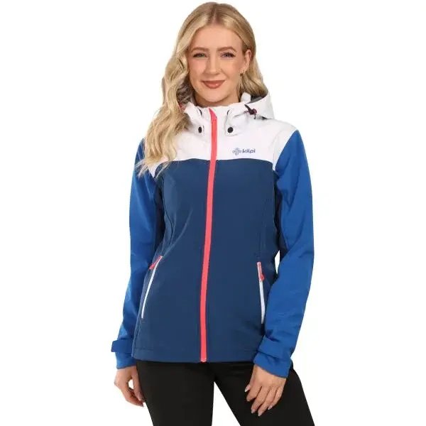 KILPI RAVIA Dámska softshellová bunda, tmavo modrá, veľkosť