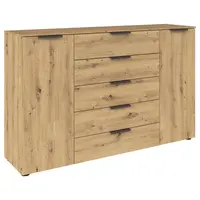 Rauch Möbel KOMODA, barvy grafitu, dub artisan, 160/100/42 cm