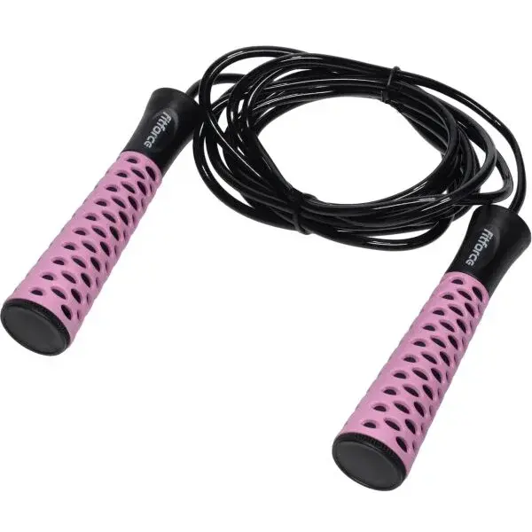Fitforce JUMP ROPE FIT Švihadlo, růžová, velikost 300