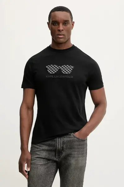 Bavlněné tričko Karl Lagerfeld