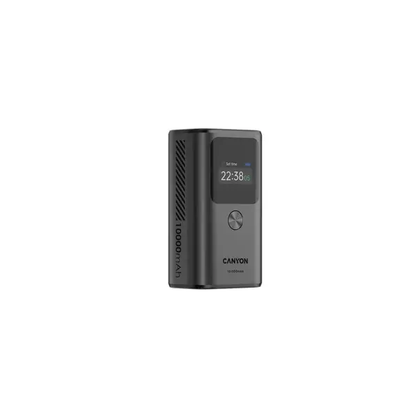 Canyon Power Bank PB-130, 10000mAh PD30W, TFT display, dark grey