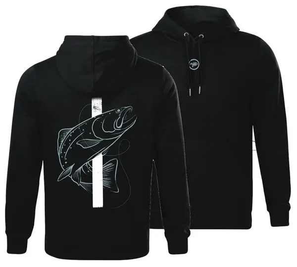 Giants fishing mikina pánska pstruh čierna - xl