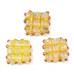 Handmade Gold Sand Lampwork Beads