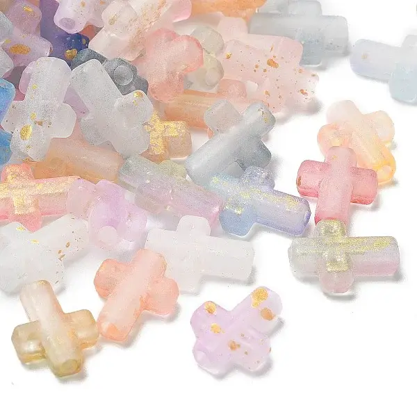 Gradient Color Transparent Acrylic Beads