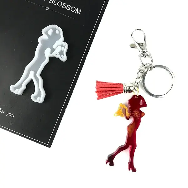 Human Shape Keychain Molds Food Grade Silicone Statue Molds