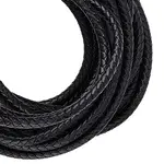 5M Braided Leather Cord with Core