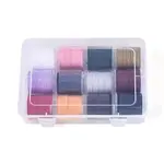 12 Rolls 12 Colors Nylon Chinese Knot Cord