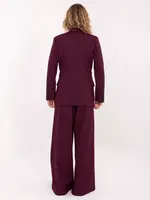 Bordové sako s proužky