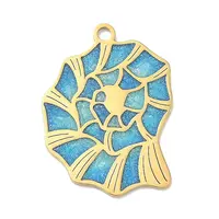 Ocean Theme 304 Stainless Steel Enamel Pendants