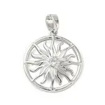 Brass Micro Pave Cubic Zirconia Pendants