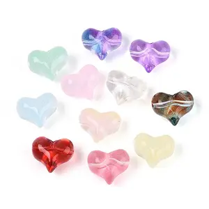 Baking Paint Transparent Glass Beads