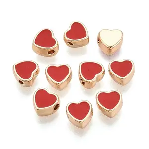 Brass Enamel Beads