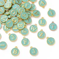 Golden Plated Alloy Enamel Charms
