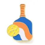 Sports Theme Pickleball Paddle Charms Enamel Pins