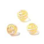 Handmade Gold Sand Enamel Lampwork Beads