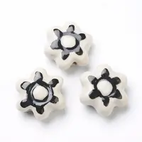 Handmade Porcelain Flower Beads