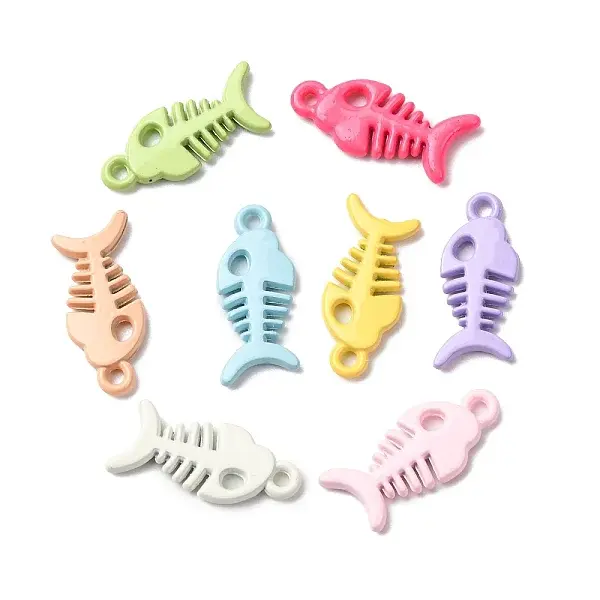 Spray Paint Alloy Pendants