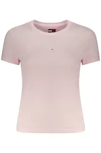 Růžové dámské tričko s krátkým rukávem