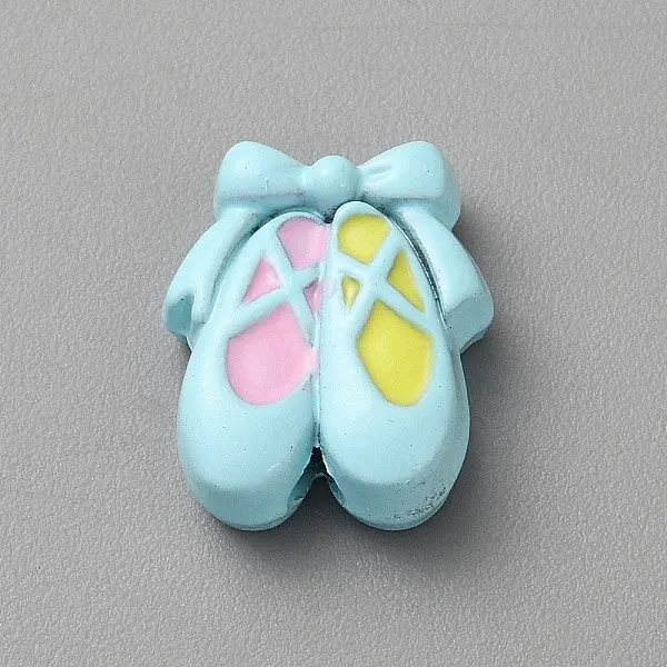 Spray Painted Alloy Beads