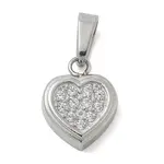 Ion Plating(IP) 304 Stainless Steel Micro Pave Cubic Zirconia Pendants