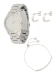 MICHAEL Michael Kors Sada šperkov 'SLIM RUNWAY'  strieborná / biela