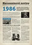 Narozeninové noviny 1986 s vlastní fotografií a textem, S fotografií a textem