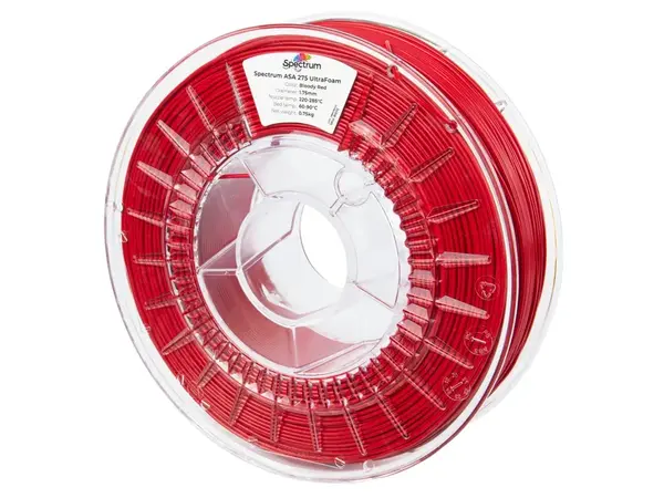 Spectrum 81572 filament, LW-ASA UltraFoam, 1.75mm, BLOODY RED, 0.75kg