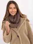 Dámská komínová šála v tmavě béžové barvě