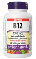 WEBBER NATURALS Vitamín B12 2500 mcg Methylkobalamín