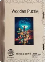 Dřevěné puzzle/Magické město A4
