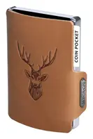 Kožená mini peněženka Mondraghi Silhouette Classic Deer Caramel