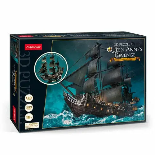 Puzzle 3D LED - Queen Anne´s Revenge 293 dílků