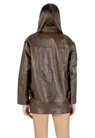 Kožená bunda Only pro ženy