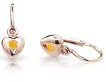 Cutie Jewellery Dětské náušnice z růžového zlata C1556-10-X-4 oranžová