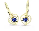 Cutie Jewellery Detské srdiečkové náušnice C2752-10-X-1 modrá