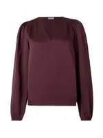 VILA Blúzka 'VIEllette'  vínovo červená