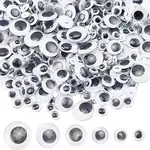 Black & White Plastic Wiggle Googly Eyes Buttons DIY Scrapbooking Crafts Toy Accessories