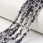 Electroplate Transparent Glass Beads Strands