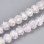 Handmade Foil Lampwork Beads Strands