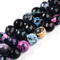 Dyed Natural Agate Beads Strands