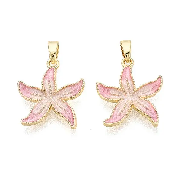 Brass with Enamel Pendants